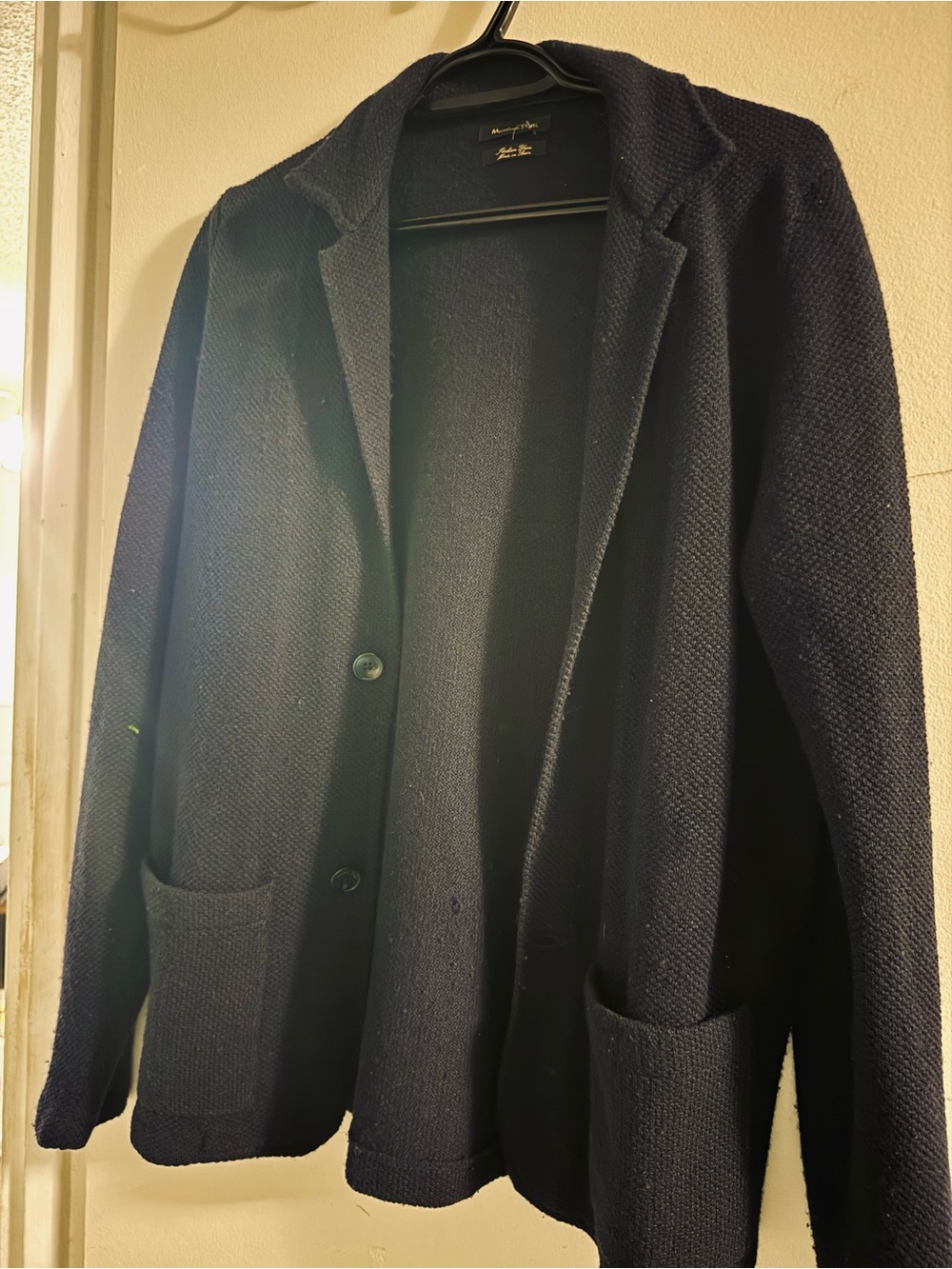 Massimo Dutti Knit Blazer / Cardigan Jacket (Italian Yarn) - Size S